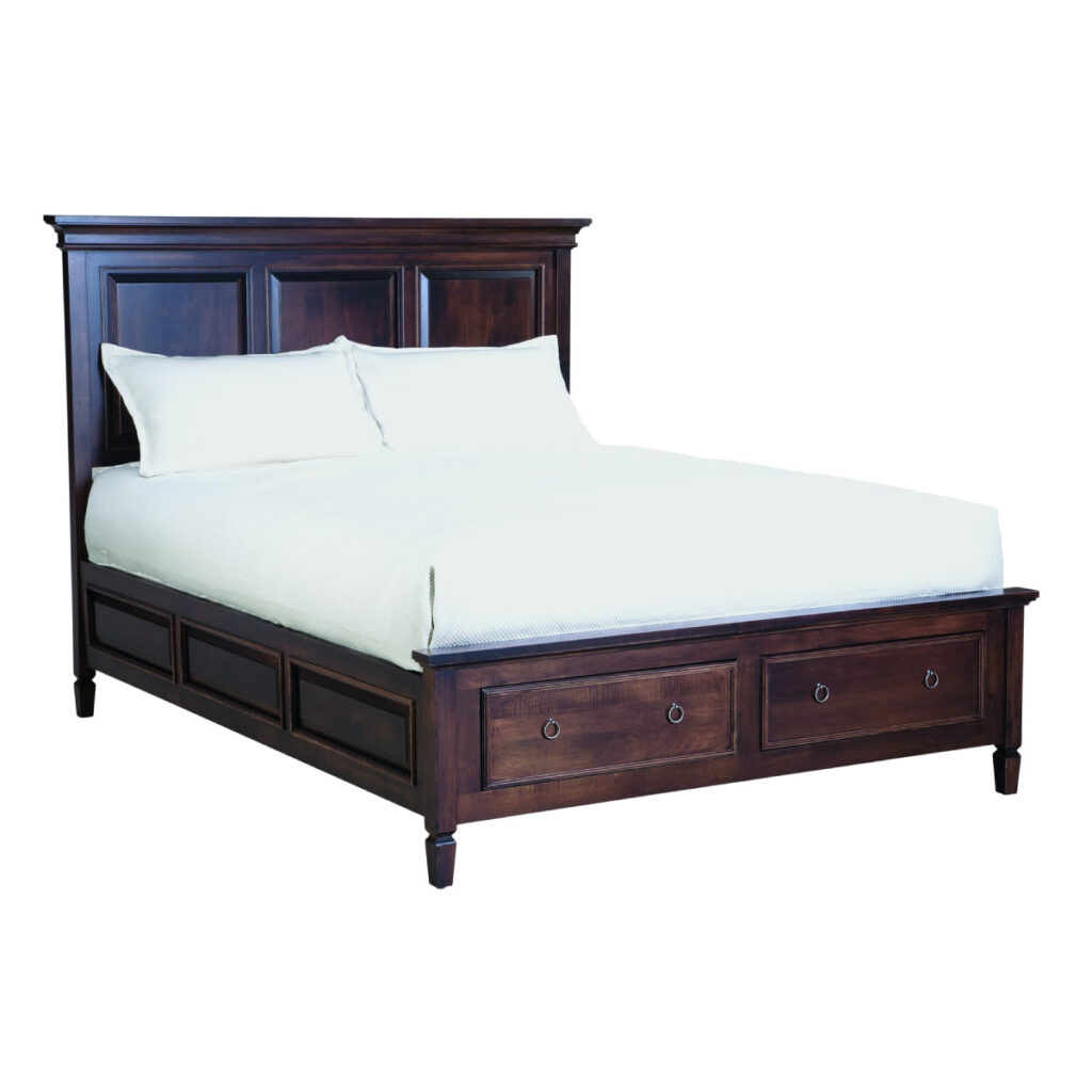 Vineyard Haven Queen Panel Bed with End Drawers