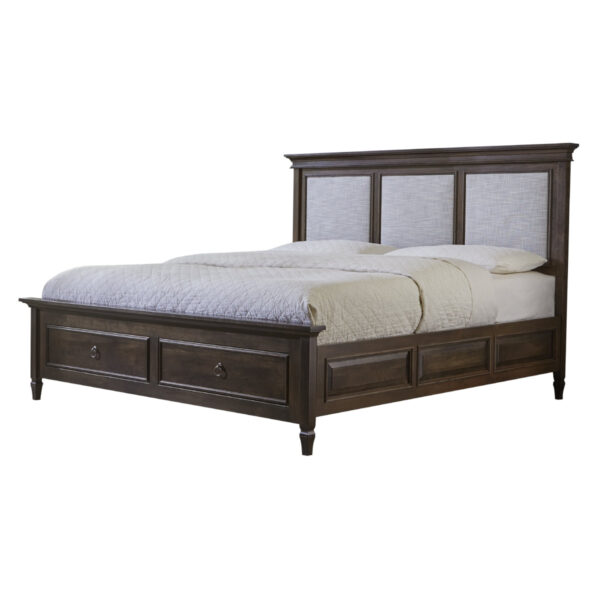 Vineyard Haven Upholstered Bed with End Drawers