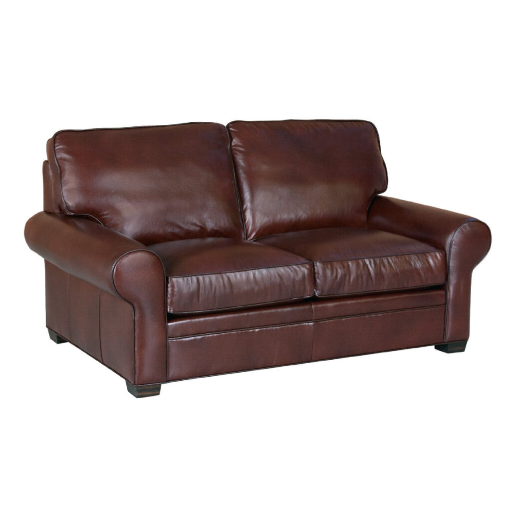 Library Leather loveseat