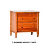 Shaker 2-drawer nightstand