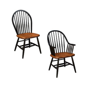 Eight Spindle Dining Chairs