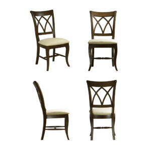 Double X Back Upholstered Dining Chair