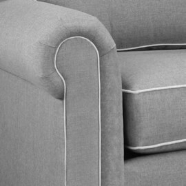 Straight Panel Box Cushion
Arm Width: 8"