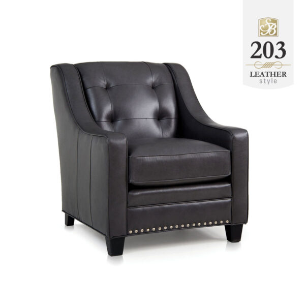 203 Leather Armchair by Smith Brothers of Berne