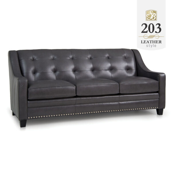 203 Leather Sofa by Smith Brothers of Berne