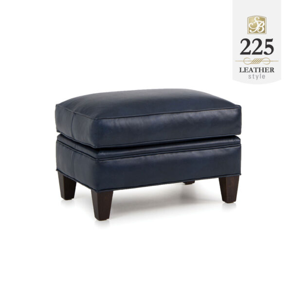 225 Leather Ottoman by Smith Brother of Berne
