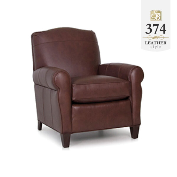 374 Leather Chair by Smith Brothers of Berne