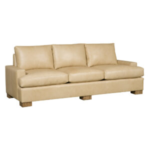 Paige Leather Sofa viewed at an angle