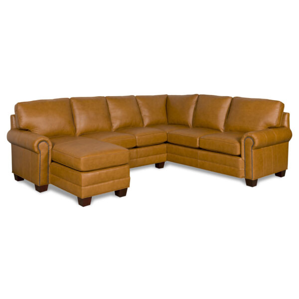 Jackson Leather Sectional by McKinley Leather