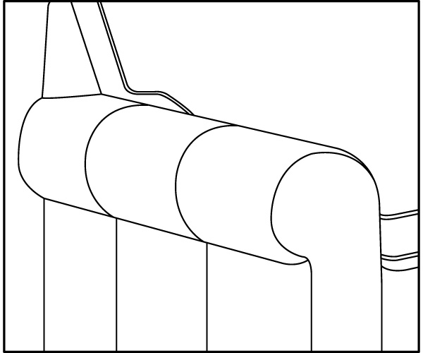 Round Plain Sock Arm