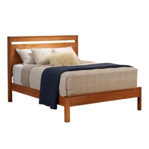 The Galaxy Panel Bed features solid hardwood construction and a clean, modern profile.