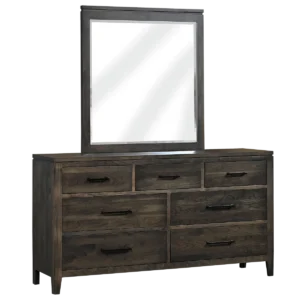 The Oslo Low Dresser offers seven drawers of solid hardwood storage in a clean, modern profile.