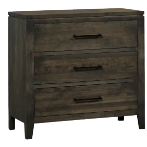 The Oslo Bureau Chest offers compact hardwood storage in a clean, modern profile.